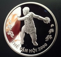 VIETNAM 100 DONG 2000 SILVER PROOF "OLYMPIC GAMES 2000" (free Shipping Via Registered Air Mail) - Viêt-Nam