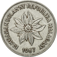 Monnaie, Madagascar, 5 Francs, Ariary, 1967, Paris, TTB, Stainless Steel, KM:10 - Madagascar