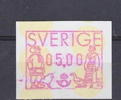 SWEDEN SUEDE SCHWEDEN 1991ATM PRAGMA FRAMA AUTOMATIC STAMPS AUTOMATPORTO AUTOMATENMARKEN AUTOMAT MÄRKE 5 Kr MNH (**) - Viñetas De Franqueo [ATM]