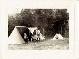 Photo Le Camping En 1958 - Personas Anónimos