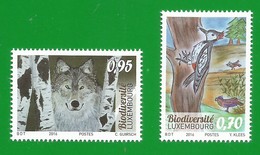 Luxemburg  2016   Stampworld Nr.2091 / 2092 , Biodiversite  - Postfrisch / MNH / (**) - Neufs