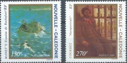 NOUVELLE CALEDONIE TABLEAUX/PAINTING, IMPRESSIONNISTES. Yvert N° 585/6  ** MNH - Impressionisme