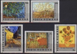 ROUMANIE TABLEAUX/PAINTING, IMPRESSIONNISTES. Yvert N° 3916/20  ** MNH. Van Gogh - Impresionismo