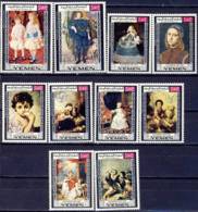 YEMEN Royaume Peinture: Painting, Impressionnistes. Yvert 270+PA 83 ** MNH.  Renoir, Murillo, Etc... - Impresionismo