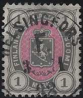 Finlande Coat Of Arms (FACIT) N°24a Gris Et Rose Obl Dateur De Helsingfors LUXE - Gebraucht