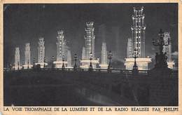 Thème Publicité :  T.S.F Radio Electricité. Sur Le Pont Alexandre III  Paris  Lumière De La Radio  (voir Scan) - Advertising