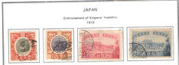 Giappone PO 1915 Elezione Al Trono Yoshihito  Scott.148/151+ See Scan On Scott.Page - Used Stamps
