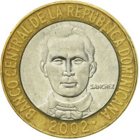 Monnaie, Dominican Republic, 5 Pesos, 2002, TTB+, Bi-Metallic, KM:89 - Dominicaanse Republiek