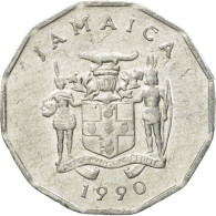 Monnaie, Jamaica, Elizabeth II, Cent, 1990, British Royal Mint, TB+, Aluminium - Jamaica