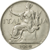 Monnaie, Italie, Vittorio Emanuele III, Lira, 1922, Rome, TTB, Nickel, KM:62 - 1 Lira