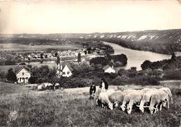 95-VETHEUIL- VUE GENERALE SUR LAVACOURT ET LA ROCHE-GUYON - Vetheuil