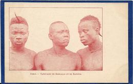 CPA Tatouages Tatoo Tatoe Congo Scarification Type Ethnic Non Circulé - Frans-Kongo