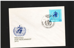 Germania Est-ddr /1972 Fdc WELTTAG DER GESUNDHEIT - 1971-1980