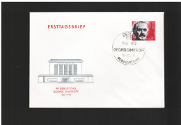 Germania Est-ddr /1972 Fdc 90° NASCITA GEORGI DIMITROFF (POLITICO BULGARO) - 1971-1980