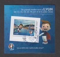 France - Bloc Collector Autocollant Oblitéré Euro De Football 2016 - Lyon - TB - Collectors