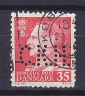 Denmark Perfin Perforé Lochung (C38) 'C.K.H.' C.K.Hansen, København King König Fr. IX. Stamp (2 Scans) - Variétés Et Curiosités