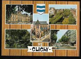 Delcampe - Cpm 9217009 Clichy 5 Vues Situées Sur Carte - Clichy