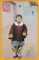 1907 - CP De Shanghai, Correspondance D'armée, Chine, Poste Française Vers Beaumont/ Sarthe, France - Briefe U. Dokumente