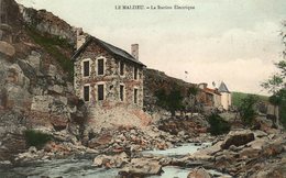 CPA - Le MALZIEU (48) - Aspect Du Quartier De La Station Electrique En 1919 - Other Municipalities