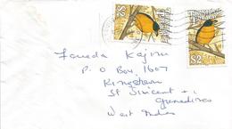 Trinidad & Tobago 2004 Port Of Spain Finch Bird Cover To St Vincent - Trinidad & Tobago (1962-...)