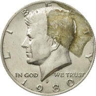 Monnaie, États-Unis, Kennedy Half Dollar, Half Dollar, 1980, U.S. Mint - 1964-…: Kennedy