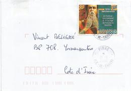 French Polynesie 2000 Pirea Tatouage Festival Cover - Lettres & Documents