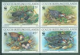 Océanie - Cocos Keeling Islands 1992 - Serie N°Yv. 267 à 270  - WWF Oiseaux - Neuf ** - Cocos (Keeling) Islands