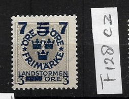 1918 MNH Sweden, Landstrom III: Watermark KPV - Ungebraucht