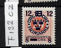 1918 MNH Sweden, Landstrom III: Watermark KPV - Ongebruikt