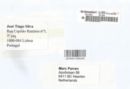 Portugal 2018 Roma Lisboa Meter Franking Label Registered Cover - Machines à Affranchir (EMA)