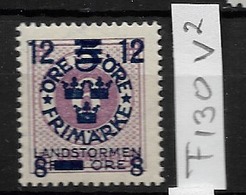 1918 MNH Sweden, Landstrom III: Overprint Error "12" Instead Of "7" - Nuovi