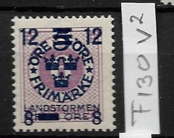 1918 MNH Sweden, Landstrom III: Overprint Error "12" Instead Of "7" - Ungebraucht