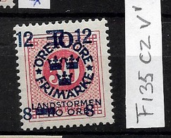 1918 MNH Sweden, Landstrom III: Overprint Shifted - Ongebruikt