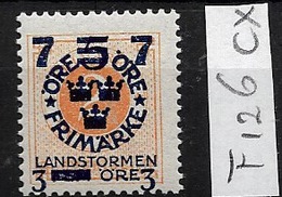 1918 MNH Sweden, Landstrom III: Wm/ - Ungebraucht