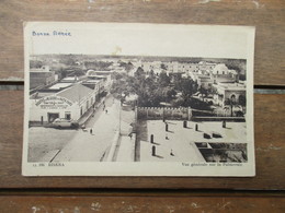 CPA ALGERIE BISKRA VUE GENERALE SUR LA PALMERAIE AUTO CAR ANCIEN - Biskra