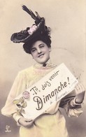 FEMME AVEC INVITATION 1908 - TU DOIS VENIR DIMANCHE - A NAMUR NAMEN - CHAPEAU !! - Frauen