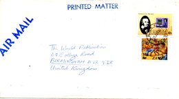 ZAMBIE. N°203 De 1979 Sur Devant D'enveloppe Ayant Circulé. Rowland Hill/Timbre Sur Timbre. - Rowland Hill