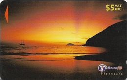 Fiji - Beach At Sunset 2 - 31FJC - 2000, Used - Fiji