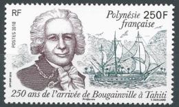 Polynésie Française 2018 - 250 Ans De L'arrivée De Bougainville à Tahiti - Neufs