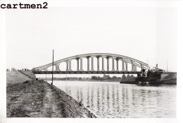 Delcampe - HACCOURT CANAL ALBERT CHANTIER TRAVAUX PUBLICS CONSTRUCTION GENIE CIVIL Grue Peniche Camion Bulldozer - Oupeye