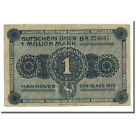 Billet, Allemagne, 1 Million Mark, 1923, 1923-08-15, KM:S1101, SPL - Bestuur Voor Schulden