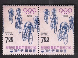 Korea / Olympic Games Mexico City 1968 Cycling / Mi 630-631 / MNH - Summer 1968: Mexico City