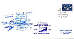 GROENLAND. Enveloppe Commémorative De 1986. Charcot/Pourquoi Pas?. - Polar Ships & Icebreakers