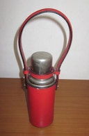 THERMOS VINTAGE CUSTODIA VERO CUOIO - Altri & Non Classificati