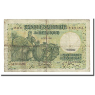 Billet, Belgique, 50 Francs-10 Belgas, 1938-03-05, KM:106, B+ - 50 Francos-10 Belgas