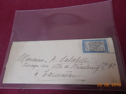 Lettre De Madagascar De 1914 Adressee A Un Passager Sur Le Bateau "ville De Strasbourg"  CHP  Tamatave - Storia Postale