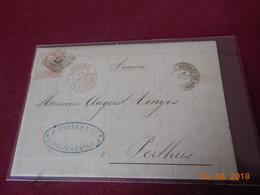 Lettre D Espagne De 1873 A Destination De Perthus - Briefe U. Dokumente