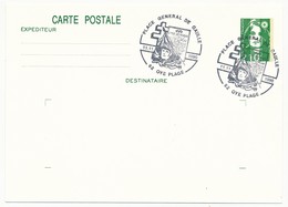 FRANCE => CP Entier 2,10 Liberté => Oblit "Place Général De Gaulle - 62 OYE PLAGE" 11.11.1990 - De Gaulle (Général)