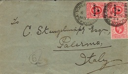 1921- Cover From MONBASA  To Palermo ( Italy ) Fr. 14 Cents - Protectoraten Van Oost-Afrika En Van Oeganda