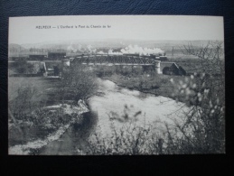 Cpa/pk 1910 MELREUX Ourthe Et Le Pont Du Chemin De Fer Train Loco - Hotton